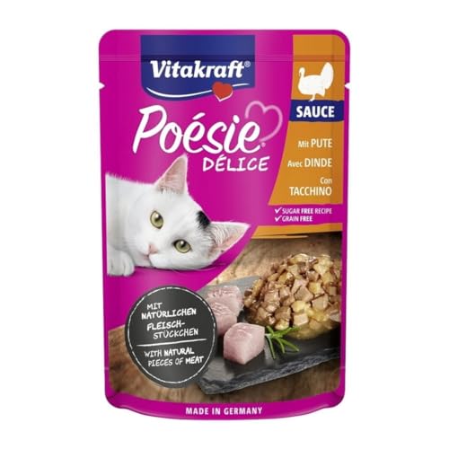 Délice Truthahn Adult Cat 85 g Poesie von Vitakraft