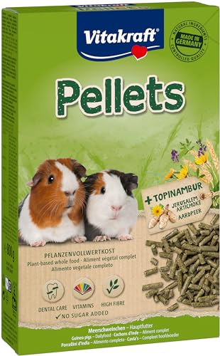 VITAKRAFT - Pellet – Meerschweinchenfutter – Alleinfuttermittel reich an Ballaststoffen, Vitaminen und Mineralien – Box mit 800 g von Vitakraft