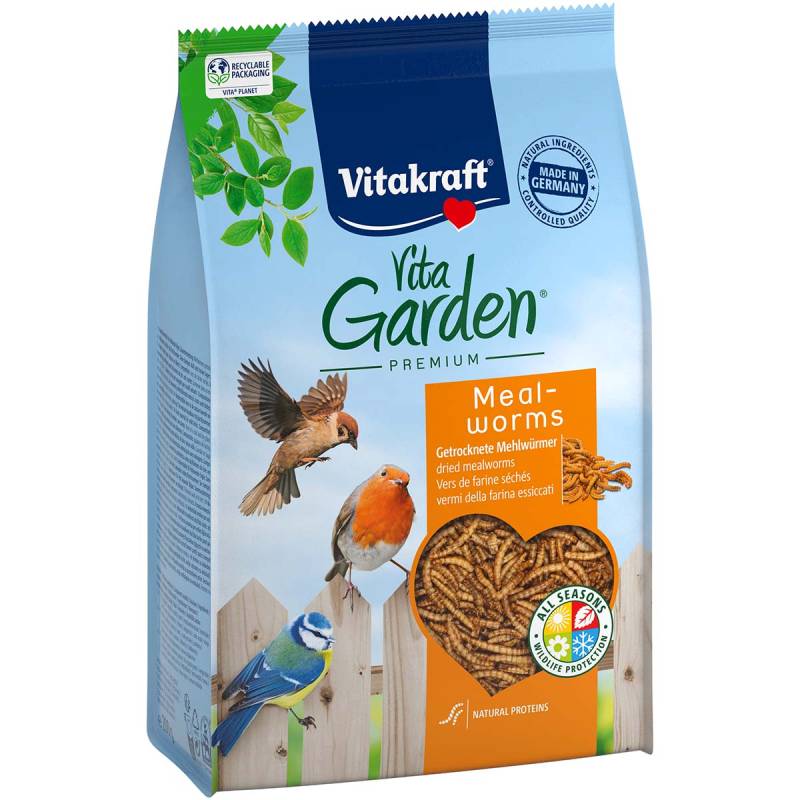 VitaGarden Mehlwürmer für Wildvögel 4x200g von Vitakraft