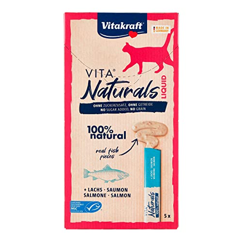 VitaNaturals Creamy Leckerli für Katzen, Lachs, 5 x 15 g von Vitakraft