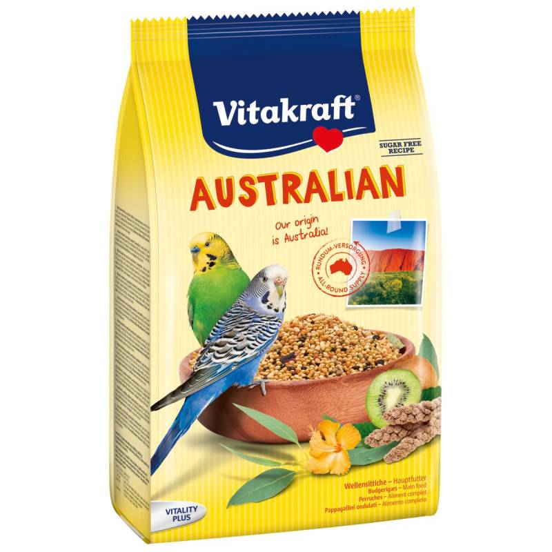 Vitakraft Australian Hauptfutter für Wellensittiche 5x800g von Vitakraft