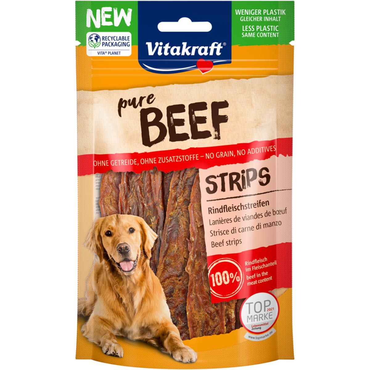 Vitakraft BEEF Rindfleischstreifen 80g Vitakraft BEEF Rindfleischstreifen 80g von Vitakraft