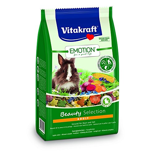 Vitakraft Beauty Adult Zwergkaninchen, 1,5 kg, für Nagetiere, Mehrfarbig, einzigartig, 1500 Einheiten von Vitakraft