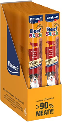 Vitakraft Beef Stick, Fleischsticks mit Rind, Hundeleckerli, zur Belohnung, extra fleischig, ohne Zusatz von Zucker (1x 50 Stück) von Vitakraft