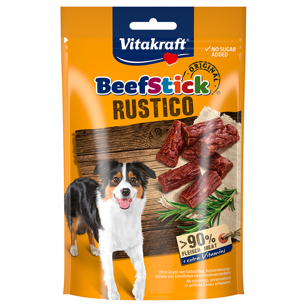 Vitakraft Beef Sticks Rustico - Sparpaket: 7 x 55 g von Vitakraft