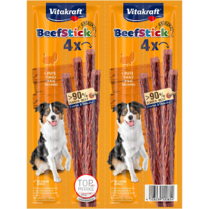 Vitakraft Beefstick mit Truthahn Hundesnack (4 Stk.) 3 Packungen von Vitakraft