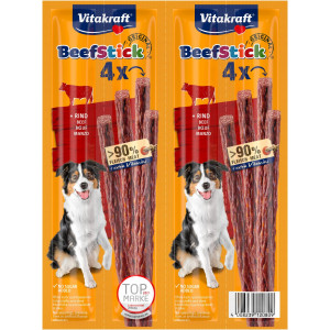 Vitakraft Beefstick Rind Hundesnack (4 Stk.) 1 Packung von Vitakraft