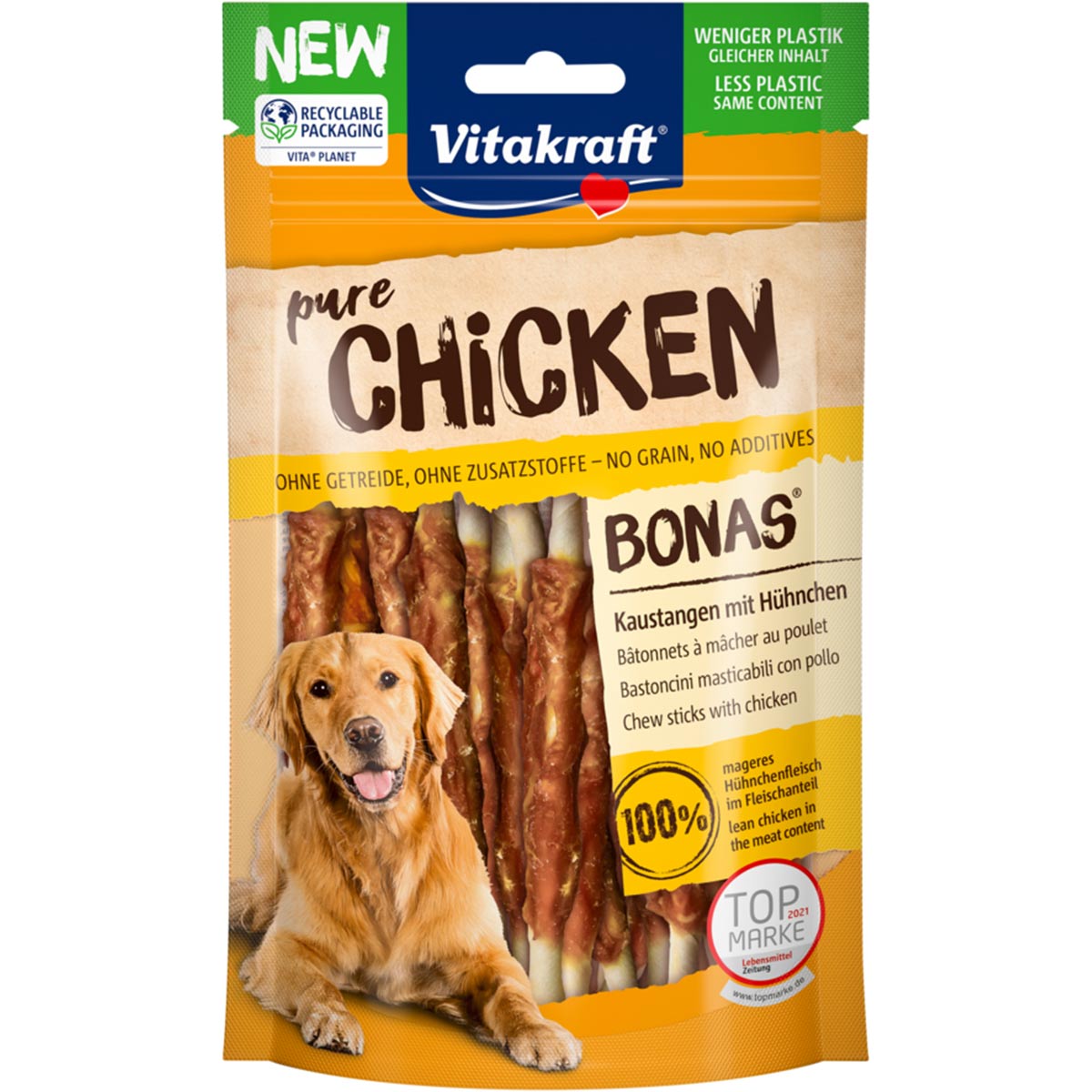 Vitakraft CHICKEN Bonas Kaustangen Huhn 3x80g von Vitakraft