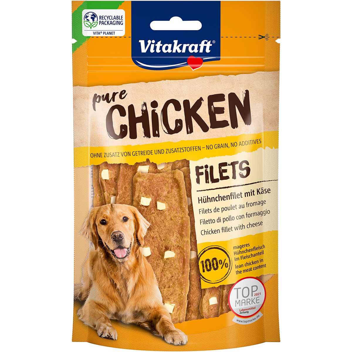 Vitakraft CHICKEN mit Käsestückchen 3x80g von Vitakraft