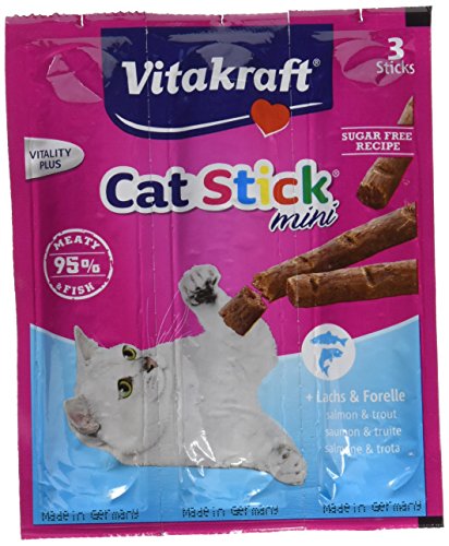 Vitakraft Cat Stick® Mini, Lachs&Forelle,3 St, Cat Sticks 3x6 g Salmon & Trout von Vitakraft