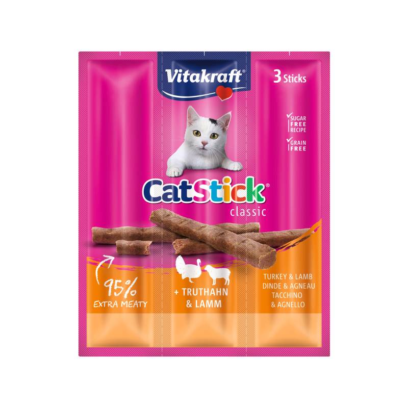 Vitakraft Cat Stick Mini - Pute & Lamm - 3 Stöcke von Vitakraft