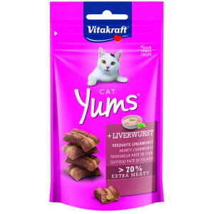 Vitakraft Cat Yums mit Leber Katzensnack (40 g) 2 Packungen von Vitakraft