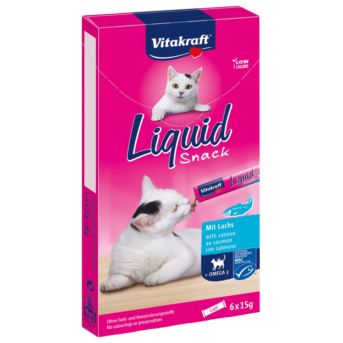 Vitakraft Cat liquid Snack Lachs 6 Stück von Vitakraft