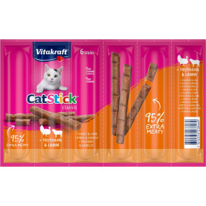 Vitakraft Catstick Classic mit Truthahn & Lamm Katzensnack 10 x 6 Sticks von Vitakraft