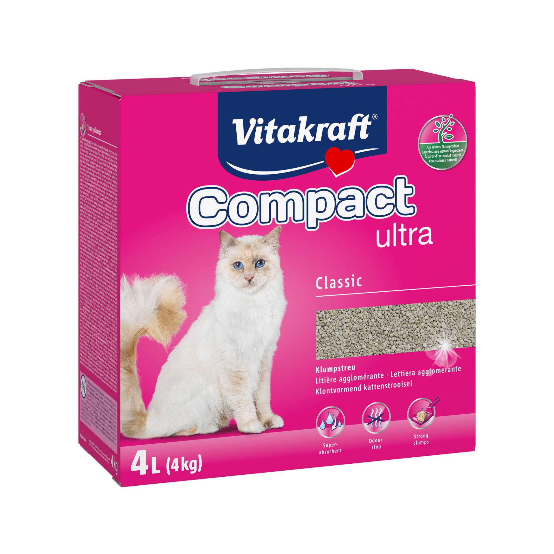 Vitakraft Compact Ultra Katzenstreu - 4 kg Vitakraft Compact Ultra Katzenstreu - 4 kg von Vitakraft