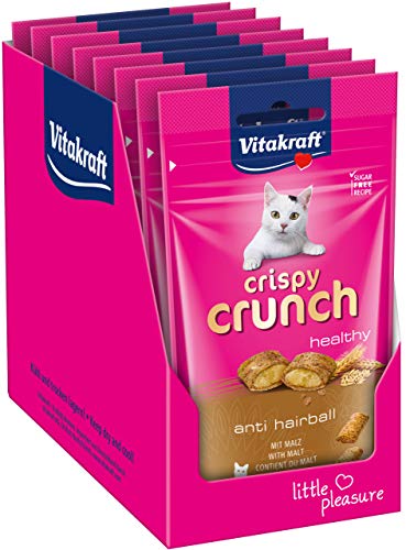 Vitakraft Crispy Crunch Katzensnack mit Malz, 8 Beutel à 60 g von Vitakraft