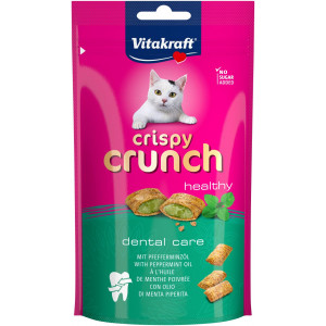 Vitakraft Crispy Crunch Zahnpflege Katzenleckerlis (60 g) 4 Packungen von Vitakraft