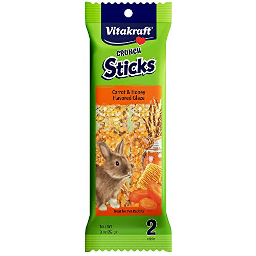 Vitakraft Crunch Sticks Rabbit Treat - Carrot and Honey - Rabbit Chew Sticks, 3 oz von Vitakraft