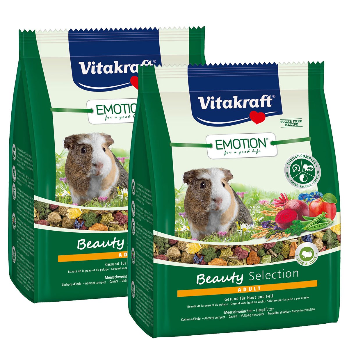 Vitakraft Emotion Beauty Selection Adult Meerschweinchen 2x1,5kg von Vitakraft