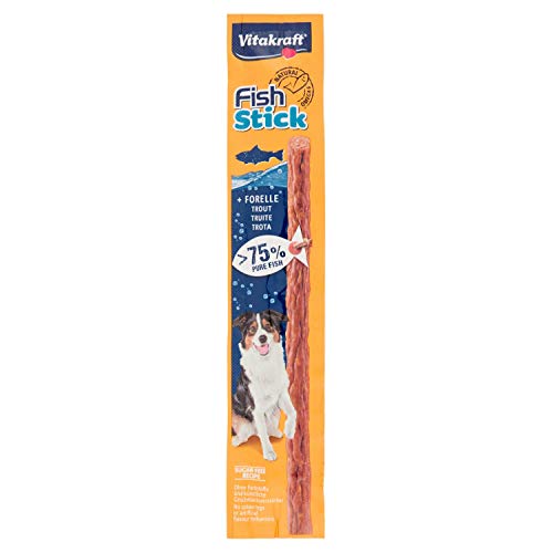 Vitakraft Fish Stick Leckerli für Hunde, Forellen, 15 g, 10 Stück von Vitakraft