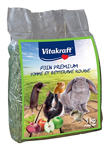 Vitakraft Heu zu der Apfel/Rote Beete rot für Kleintiere 1 kg von Vitakraft