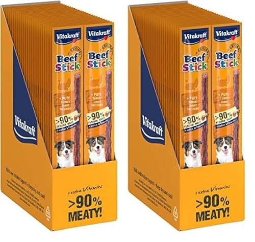 Vitakraft Hundesnack Beef Stick Original Pute (50x 1 Stück) (Packung mit 2) von Vitakraft