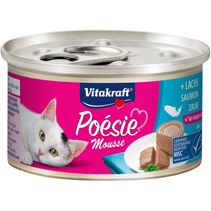 Vitakraft Katzenfutter Poésie Mousse Lachs 12x85g von Vitakraft