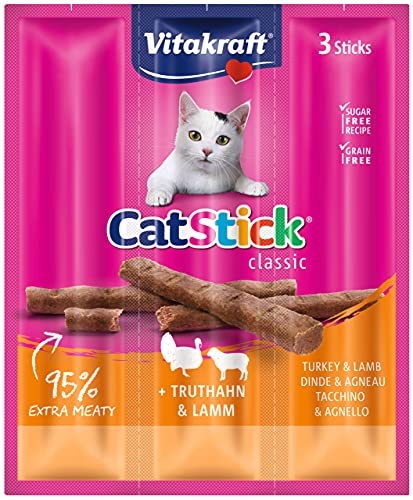 Vitakraft Katzensnack Cat-Stick mini Truthahn & Lamm - 60 x 6g von Vitakraft