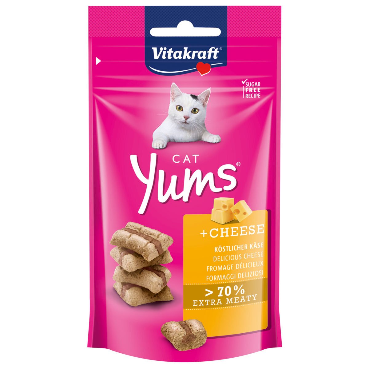 Vitakraft Katzensnack Cat Yums Käse 3x40g von Vitakraft