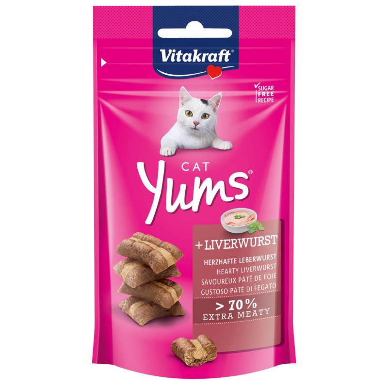 Vitakraft Katzensnack Cat Yums Leberwurst 9x40g von Vitakraft