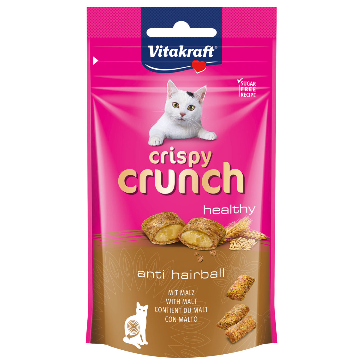 Vitakraft Katzensnack Crispy Crunch mit Malz 8x60g von Vitakraft