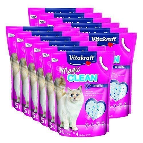 Vitakraft Katzenstreu Magic Clean Lavendel - 12 x 5 Liter von Vitakraft