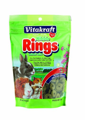 Vitakraft Knabberringe für Kaninchen, Meerschweinchen und Hamster, 300 ml Beutel von Vitakraft