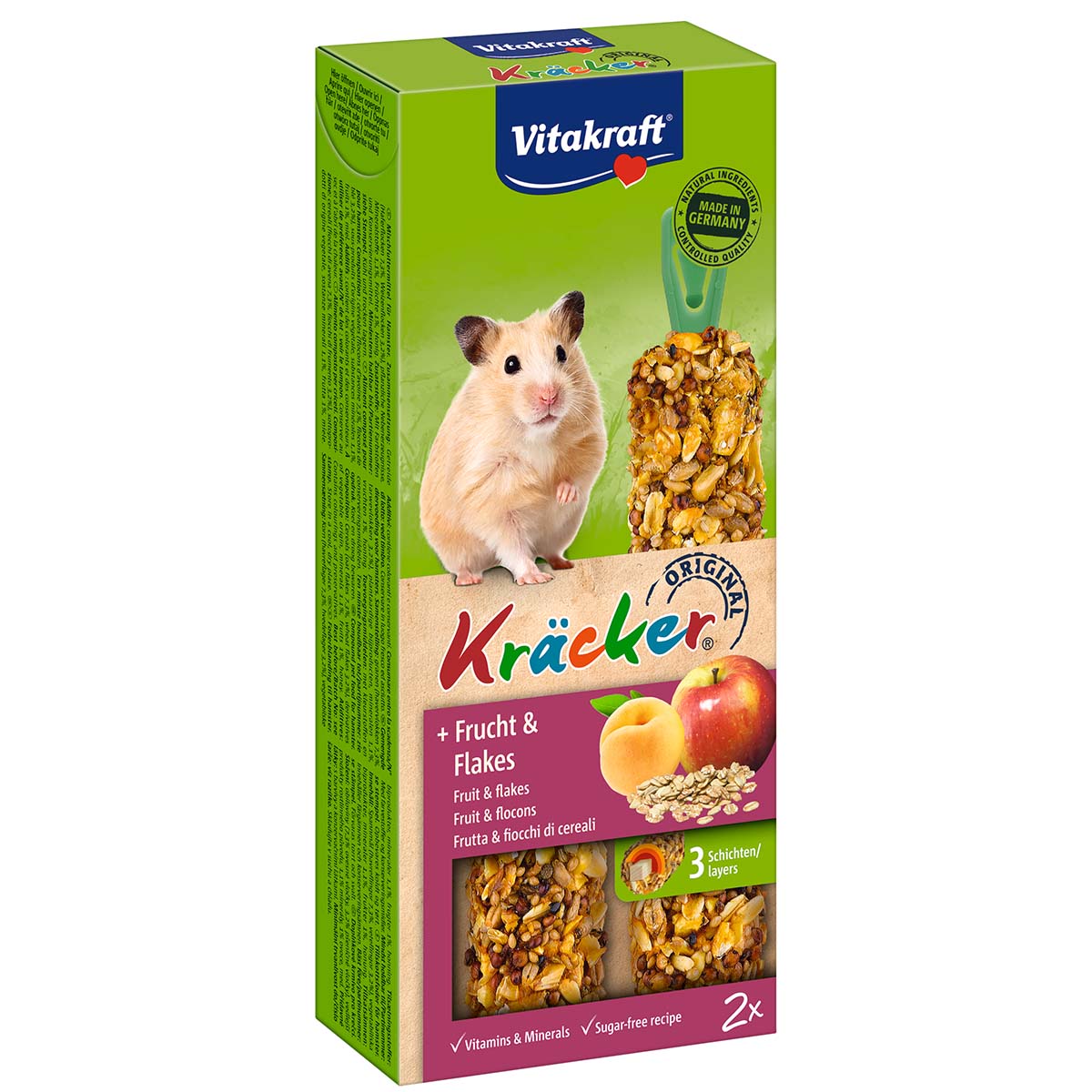 Vitakraft Kräcker® Frucht & Flakes 2x2 Stück von Vitakraft