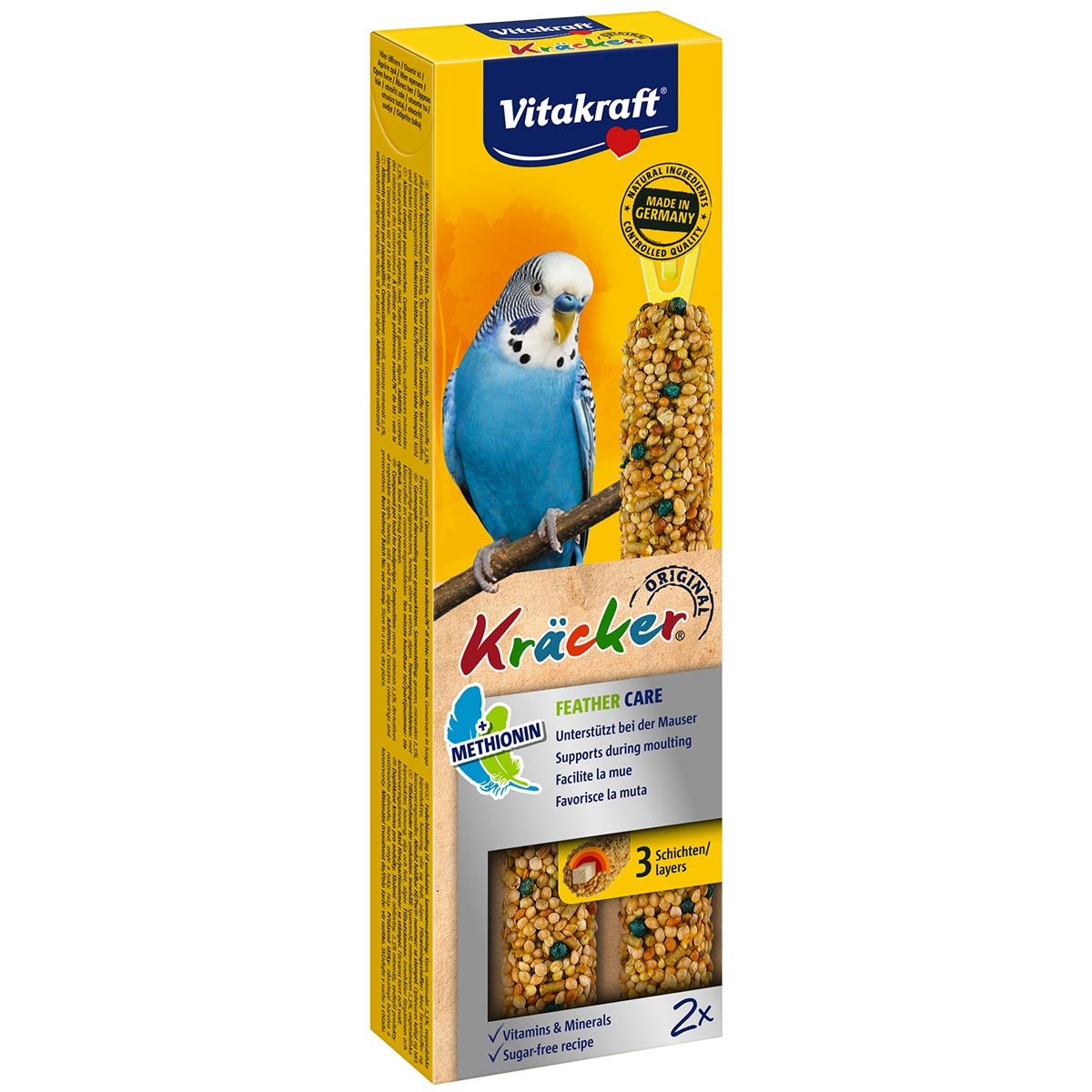 Vitakraft Kräcker Feather Care für Sittiche 5x2 Stück von Vitakraft