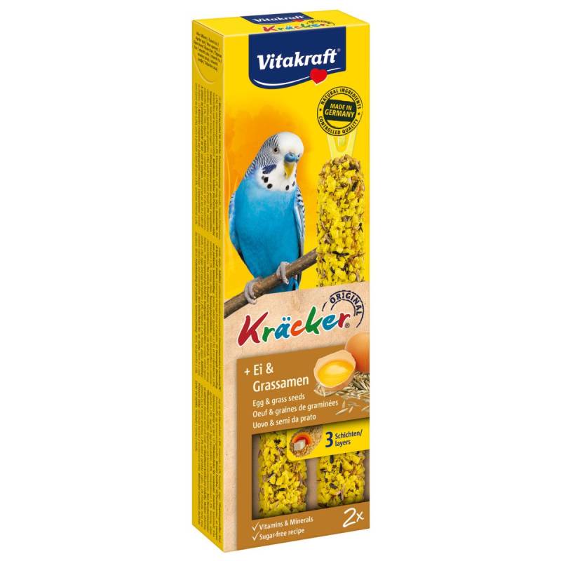 Vitakraft Kräcker mit Ei und Grassamen für Sittiche 2 Stück von Vitakraft