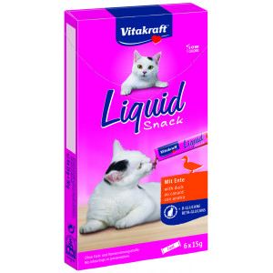 Vitakraft Liquid Snacks mit Ente Katzensnack (6 x 15g) 11 Packungen von Vitakraft