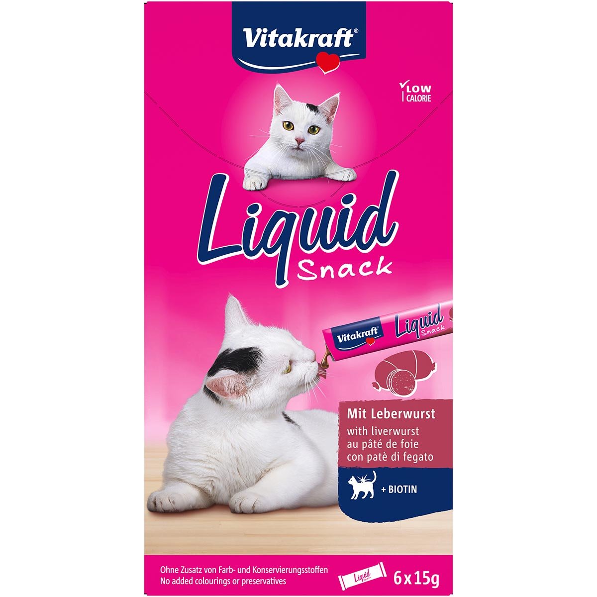 Vitakraft LiquidSnack Leberwurst+Biotin 6 Stk von Vitakraft