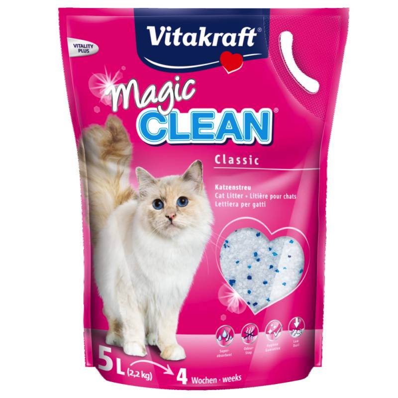 Vitakraft Magic Clean Silikatstreu - Sparpaket: 3 x 5 l von Vitakraft