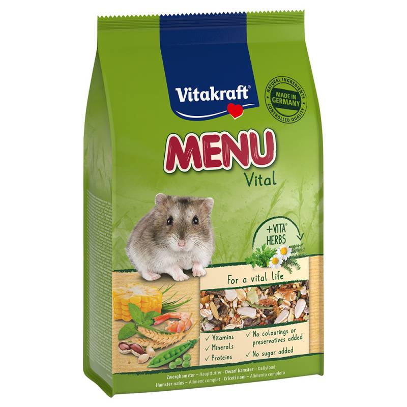 Vitakraft Menü Vital Zwerghamster - Sparpaket: 6 x 400 g von Vitakraft