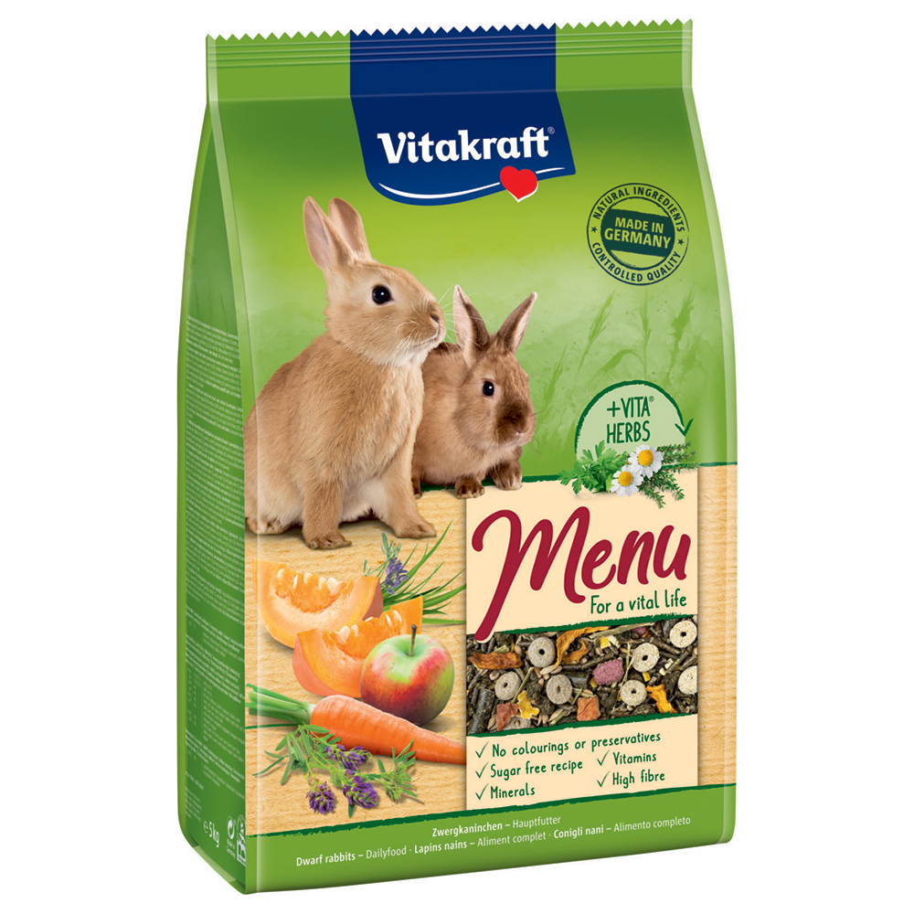 Vitakraft Menü Vital Zwergkaninchen - 2 x 5 kg von Vitakraft