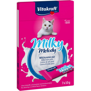 Vitakraft Milky Melody Pur Milchcrème Katzensnack (7 x 10 g) 1 Packung von Vitakraft