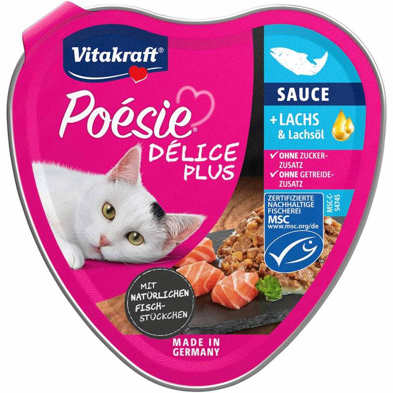 Vitakraft Poésie® Délice Plus Lachs 15x85g von Vitakraft