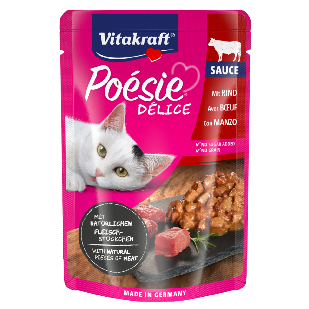 Vitakraft Poésie Délice 23 x 85 g - Rind von Vitakraft