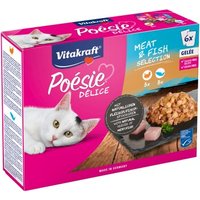 Vitakraft Poésie Delice Adult 6x85g Fleisch & Fisch, in Gelee von Vitakraft