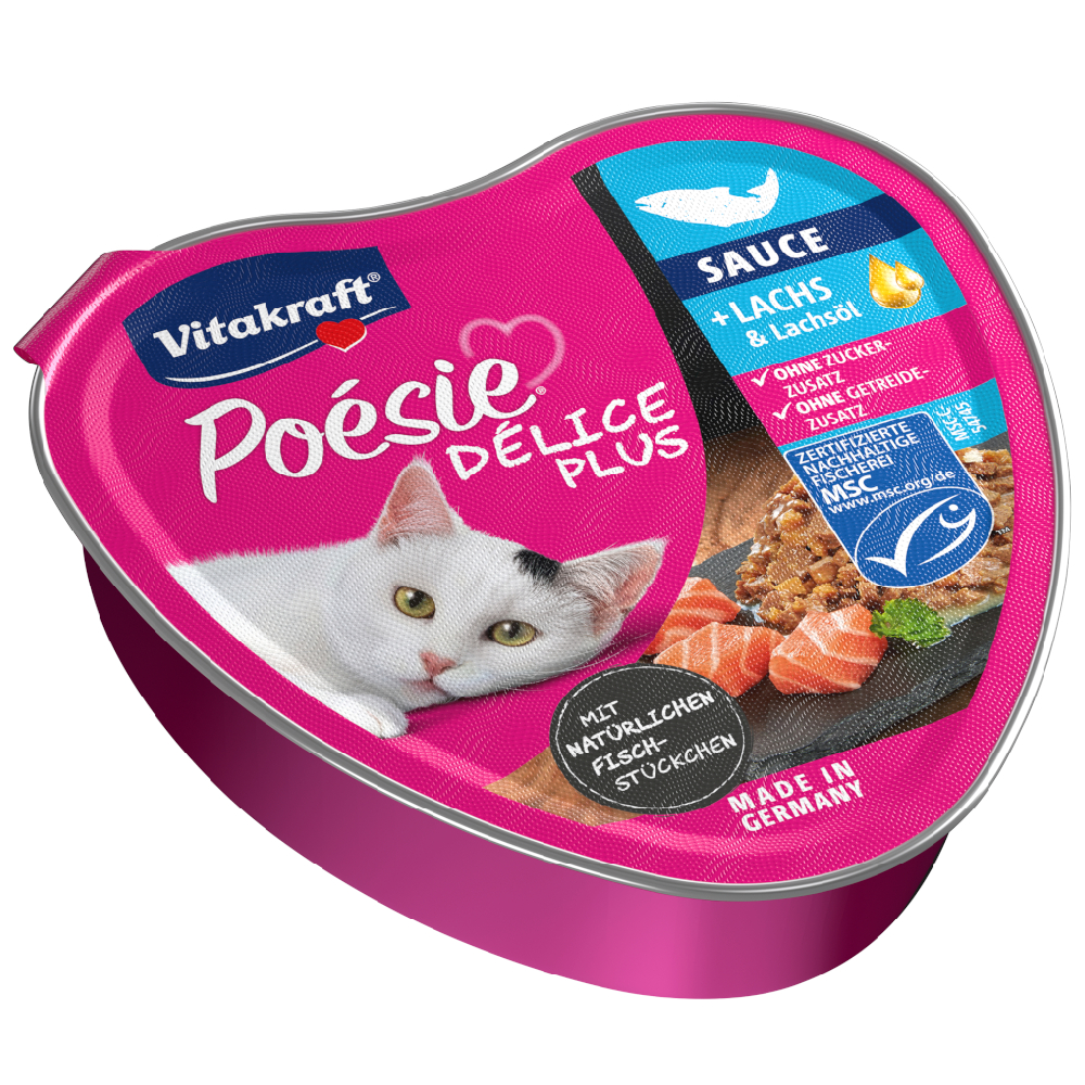 Vitakraft Poésie Délice Plus 15 x 85 g - Lachs von Vitakraft