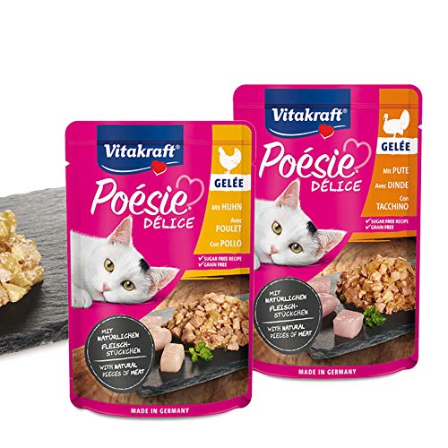 Vitakraft Poésie Déligelee für Katzen Geschmack Truthahn - 90 g von Vitakraft