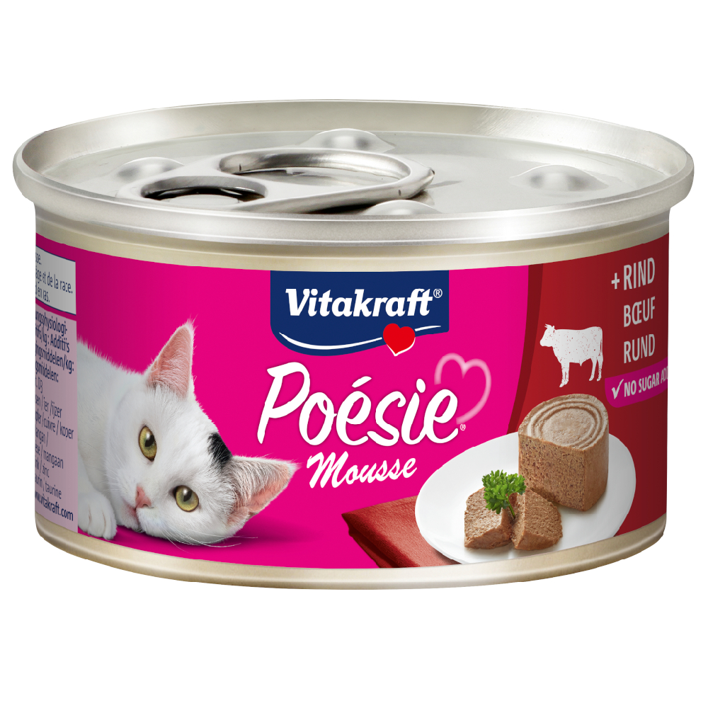 Vitakraft Poésie Mousse 12 x 85 g - Rind von Vitakraft