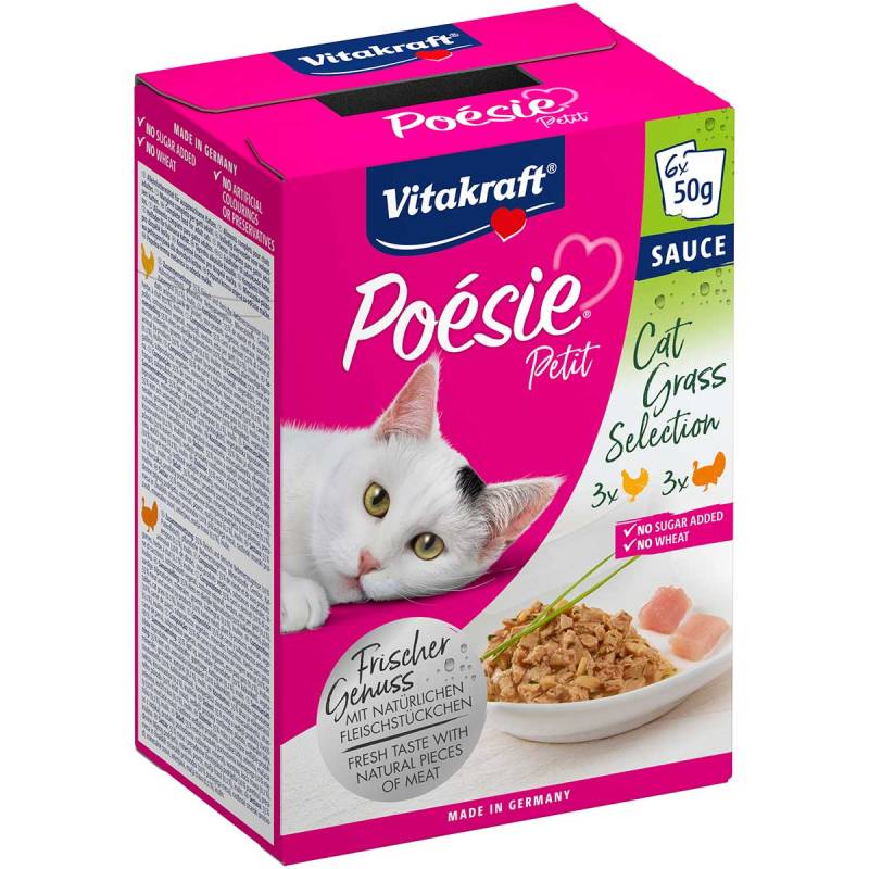 Vitakraft Poésie Petit Cat Grass Selection 6x50g von Vitakraft