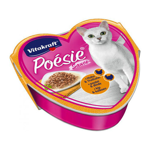 Vitakraft Poésie - Schälchen - Huhn & Pute in Sauce - 15 x 85 g von Vitakraft